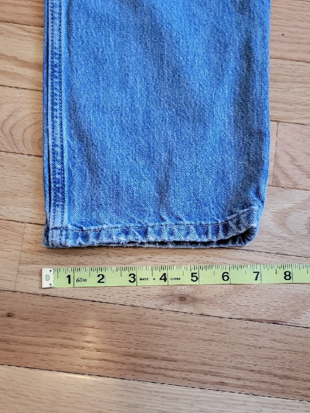 Levi's Women's Straight-Leg Jeans in Medium Blue Denim - Picture 3 of 5